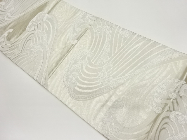 荒波模様織出し袋帯